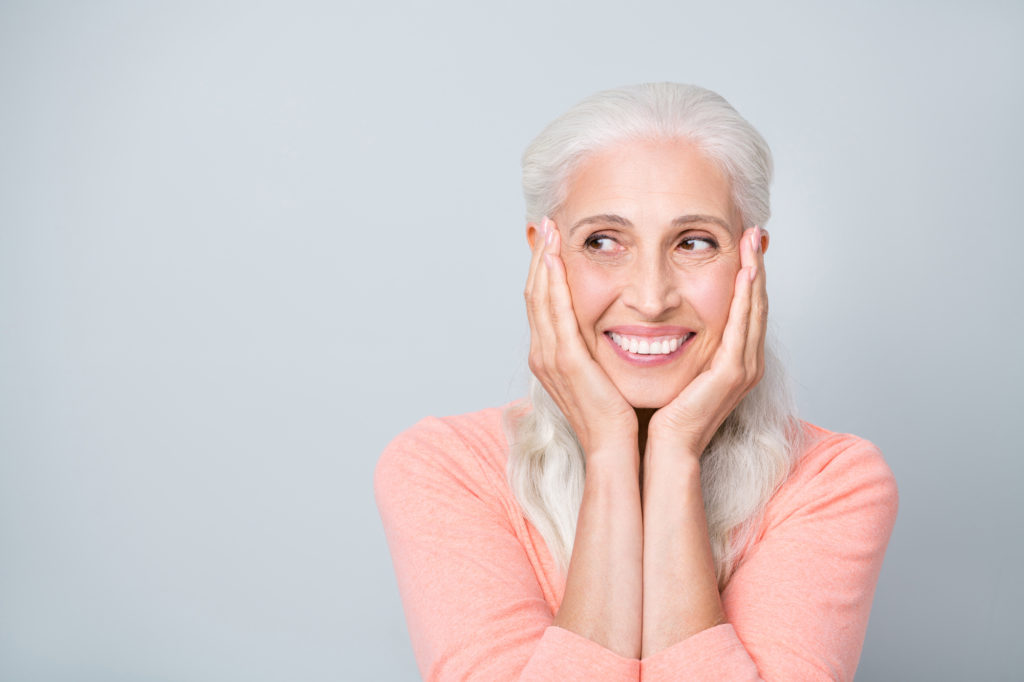 Mature woman with a bright healthy smile.